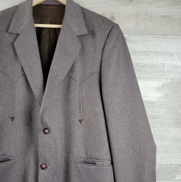 Vintage Circle S Western Sport Coat Mens 42R USA Made - Picture 9 of 15